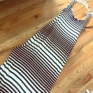 Black and white striped Mossimo maxi dress